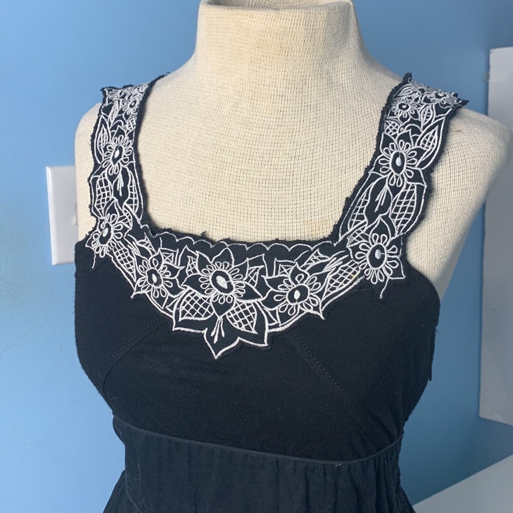Free People Black Embroidered Dress - Picture 5 of 9